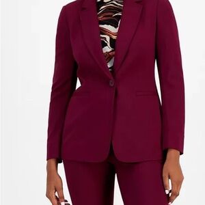COPY - Bar III Women's Burgundy Blazer and Bottoms